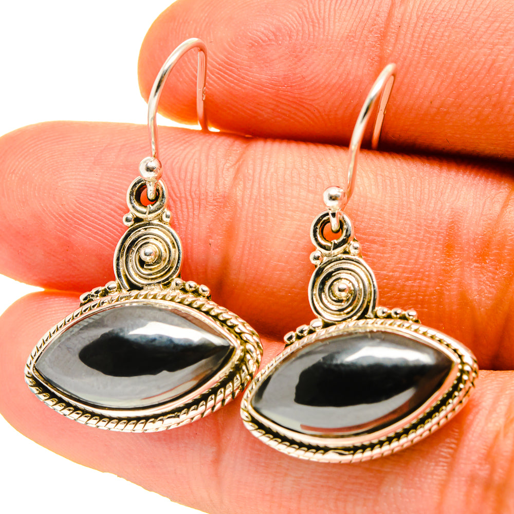 Hematite Earrings handcrafted by Ana Silver Co - EARR416807