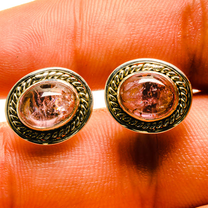 Pink Tourmaline Earrings handcrafted by Ana Silver Co - EARR416816