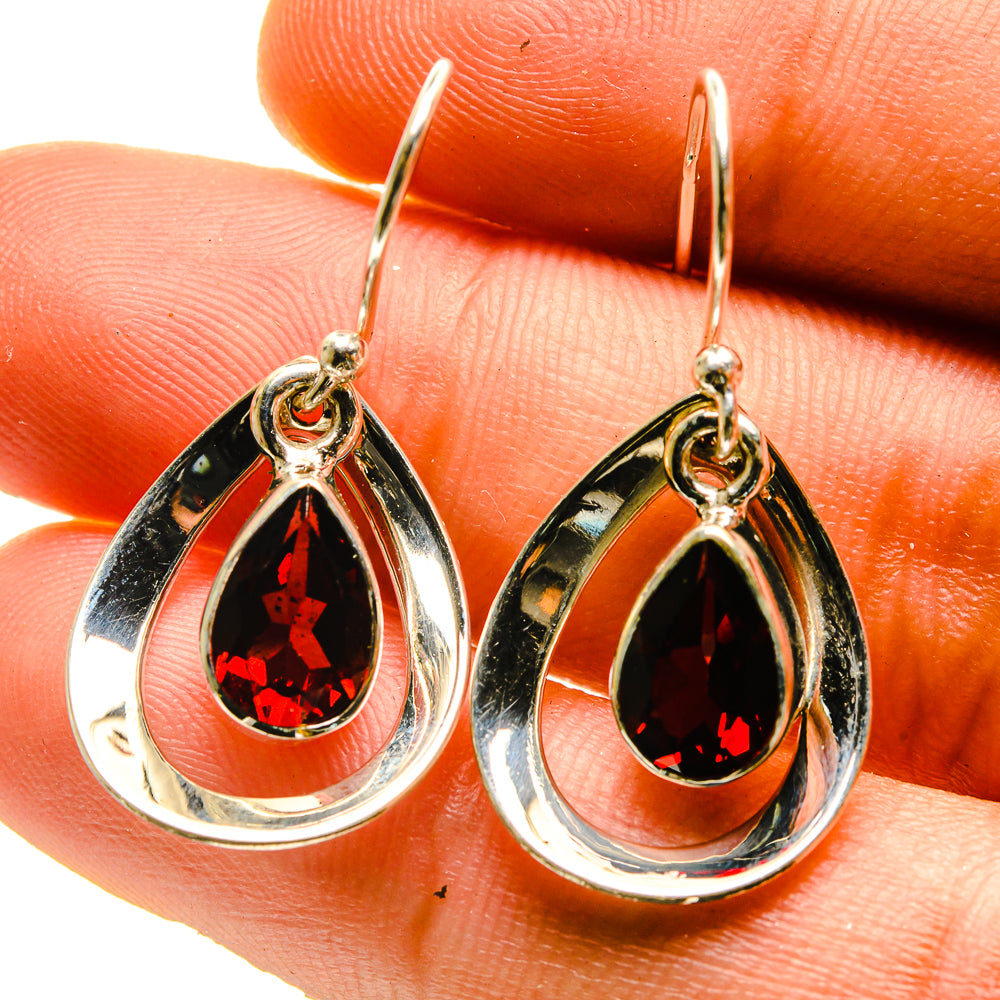 Garnet Earrings handcrafted by Ana Silver Co - EARR416835