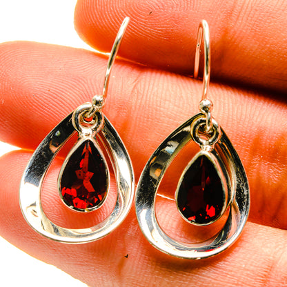 Garnet Earrings handcrafted by Ana Silver Co - EARR416835