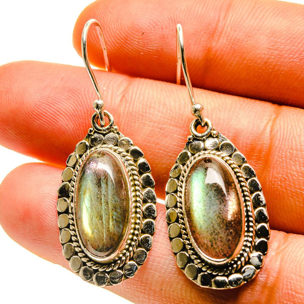 Labradorite Earrings handcrafted by Ana Silver Co - EARR416840