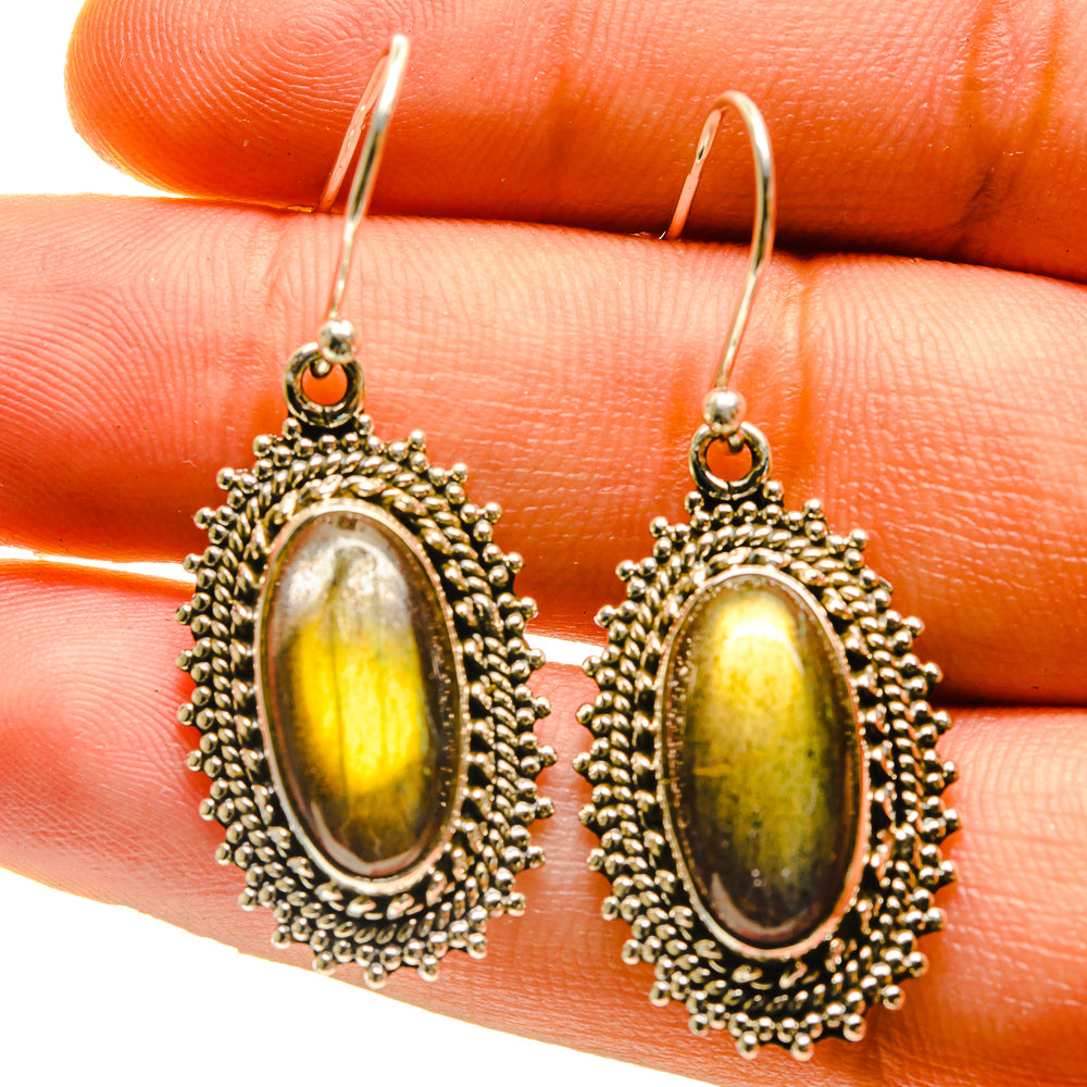 Labradorite Earrings handcrafted by Ana Silver Co - EARR416853