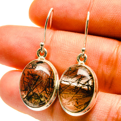 Tourmalinated Quartz Earrings handcrafted by Ana Silver Co - EARR416858