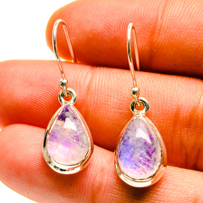 Rainbow Moonstone Earrings handcrafted by Ana Silver Co - EARR416859