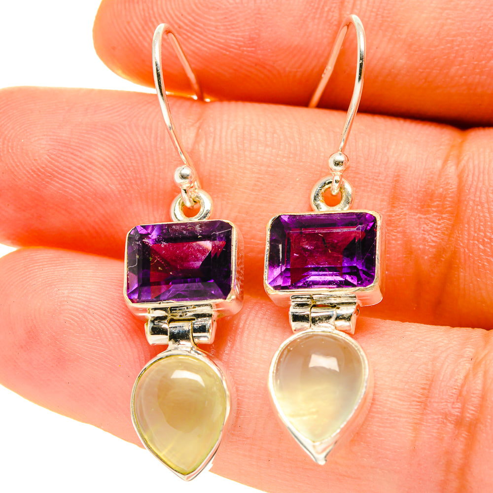 Prehnite Earrings handcrafted by Ana Silver Co - EARR416867