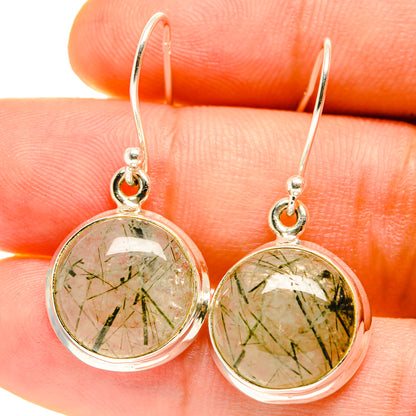 Tourmalinated Quartz Earrings handcrafted by Ana Silver Co - EARR416877