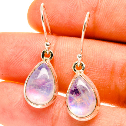 Rainbow Moonstone Earrings handcrafted by Ana Silver Co - EARR416880
