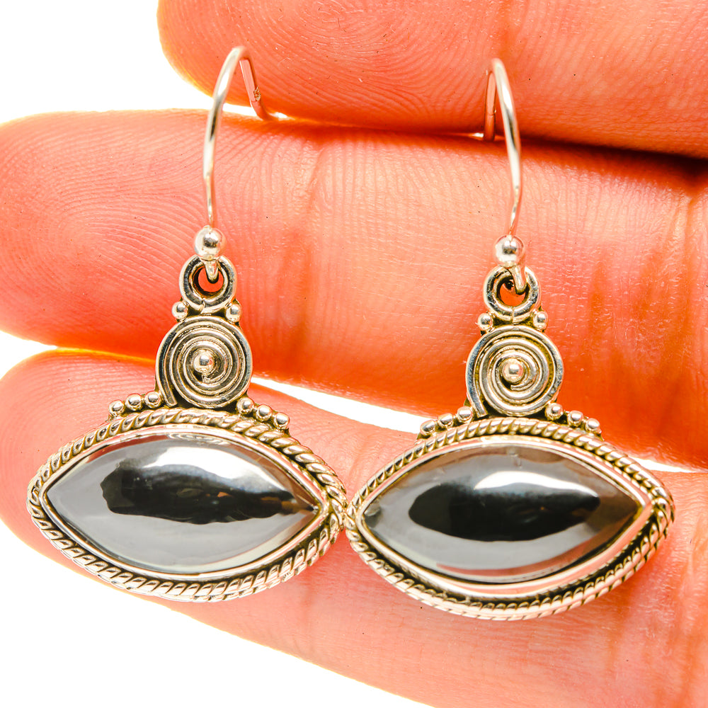Hematite Earrings handcrafted by Ana Silver Co - EARR416884