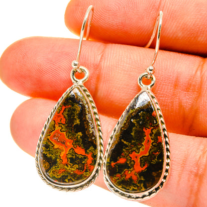 Moroccan Agate Earrings handcrafted by Ana Silver Co - EARR416887