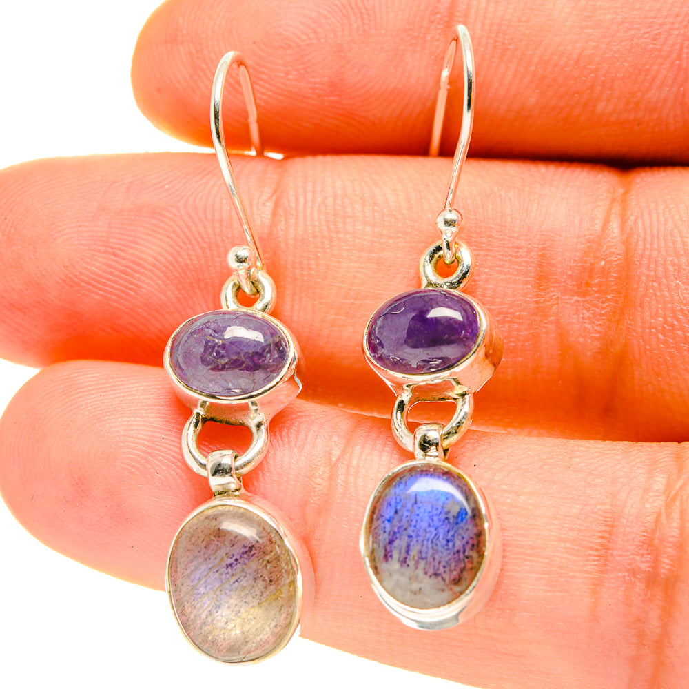 Labradorite Earrings handcrafted by Ana Silver Co - EARR416899