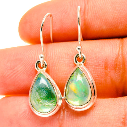 Green Moonstone Earrings handcrafted by Ana Silver Co - EARR416901
