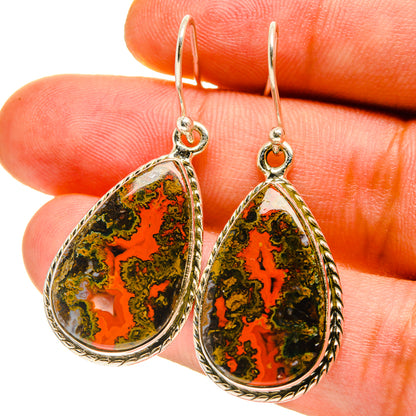 Moroccan Agate Earrings handcrafted by Ana Silver Co - EARR416910