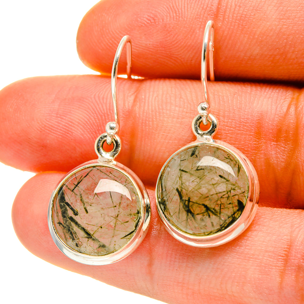 Tourmalinated Quartz Earrings handcrafted by Ana Silver Co - EARR416918