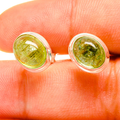 Green Tourmaline Earrings handcrafted by Ana Silver Co - EARR416927