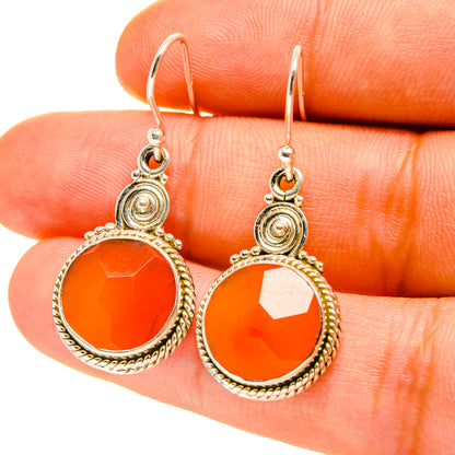 Carnelian Earrings handcrafted by Ana Silver Co - EARR416936