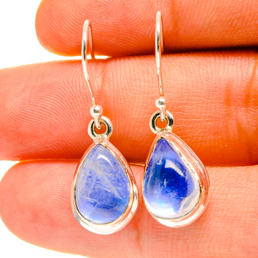Rainbow Moonstone Earrings handcrafted by Ana Silver Co - EARR416955