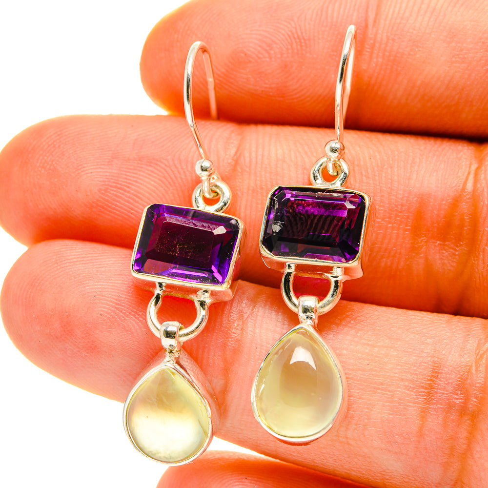 Prehnite Earrings handcrafted by Ana Silver Co - EARR416957