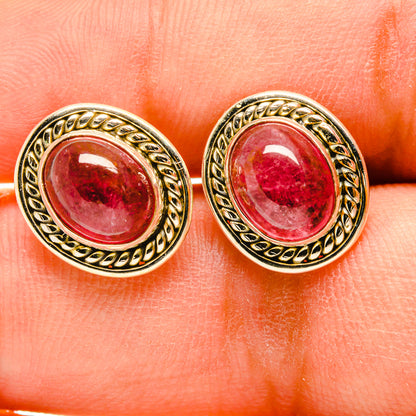 Pink Tourmaline Earrings handcrafted by Ana Silver Co - EARR416968