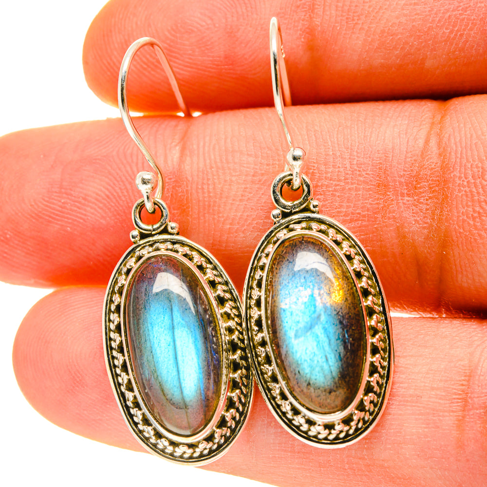 Labradorite Earrings handcrafted by Ana Silver Co - EARR416981