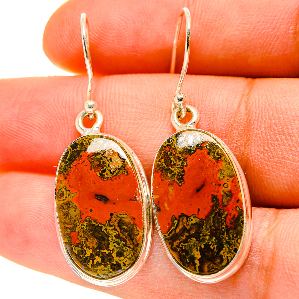 Moroccan Agate Earrings handcrafted by Ana Silver Co - EARR416987