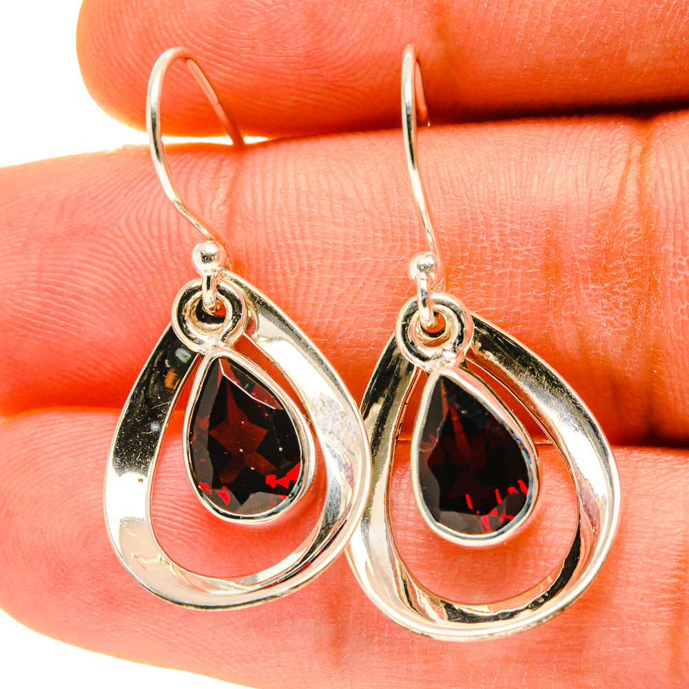 Garnet Earrings handcrafted by Ana Silver Co - EARR416990