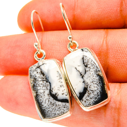 Dendritic Opal Earrings handcrafted by Ana Silver Co - EARR416992