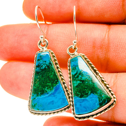 Chrysocolla Earrings handcrafted by Ana Silver Co - EARR416994