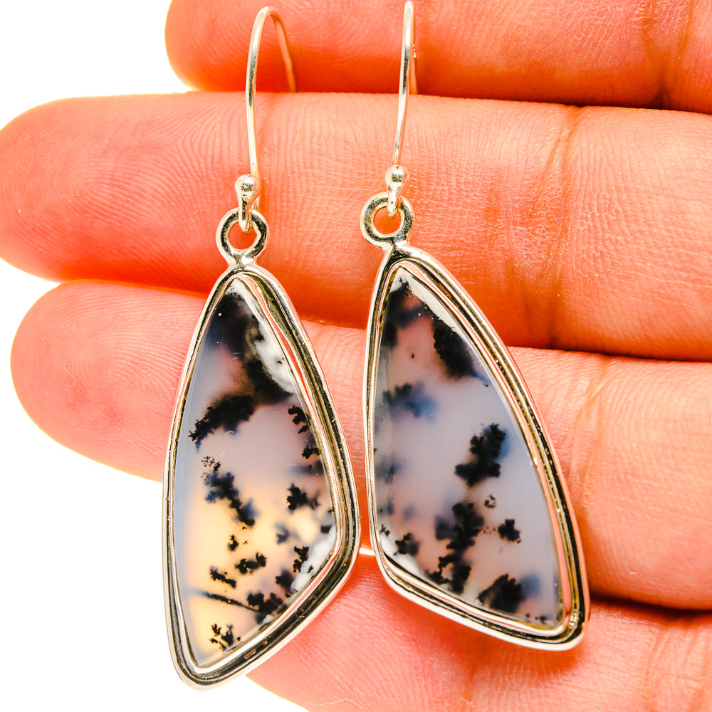 Dendritic Opal Earrings handcrafted by Ana Silver Co - EARR417000