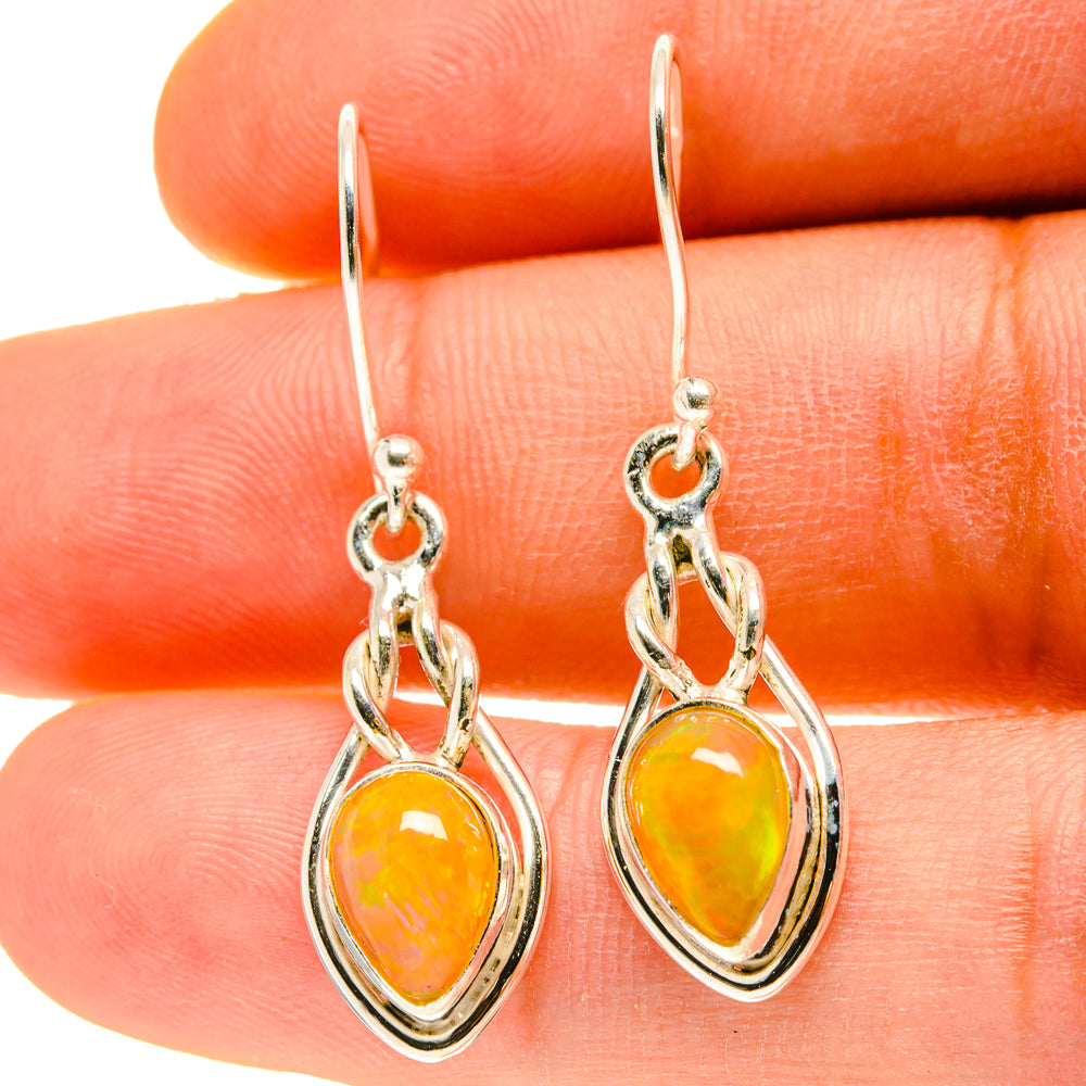 Ethiopian Opal Earrings handcrafted by Ana Silver Co - EARR417001