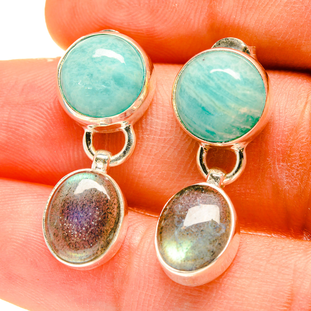 Labradorite Earrings handcrafted by Ana Silver Co - EARR417002