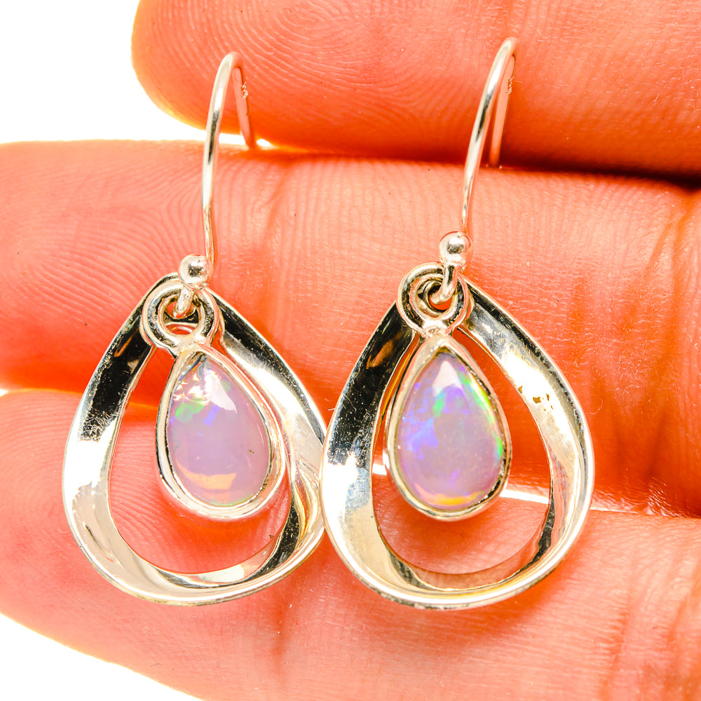 Ethiopian Opal Earrings handcrafted by Ana Silver Co - EARR417010
