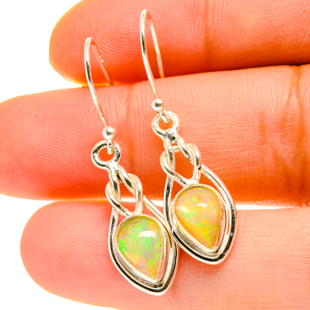 Ethiopian Opal Earrings handcrafted by Ana Silver Co - EARR417017