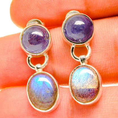 Labradorite Earrings handcrafted by Ana Silver Co - EARR417032