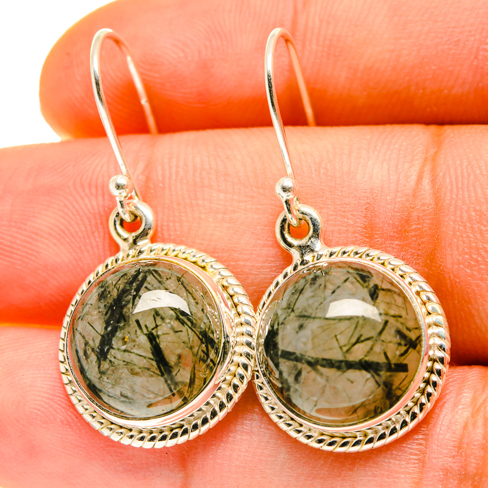 Tourmalinated Quartz Earrings handcrafted by Ana Silver Co - EARR417035