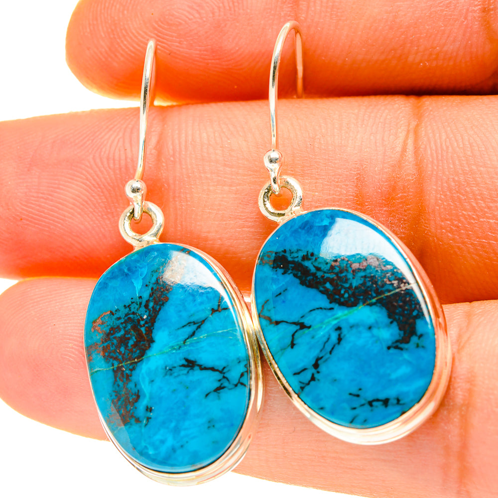 Shattuckite Earrings handcrafted by Ana Silver Co - EARR417042