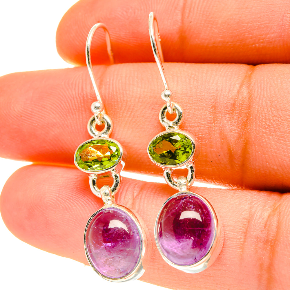 Amethyst Earrings handcrafted by Ana Silver Co - EARR417049