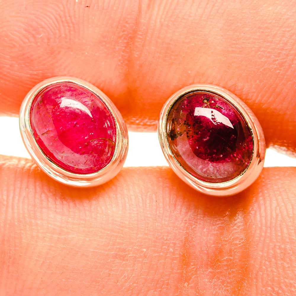 Pink Tourmaline Earrings handcrafted by Ana Silver Co - EARR417050
