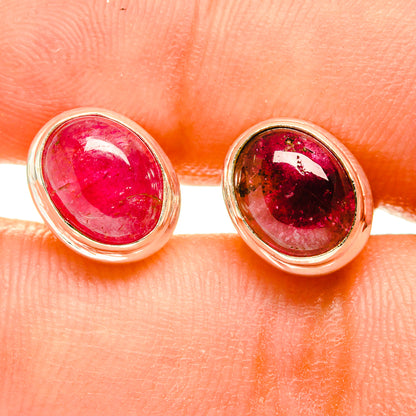 Pink Tourmaline Earrings handcrafted by Ana Silver Co - EARR417050