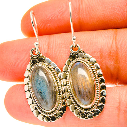 Labradorite Earrings handcrafted by Ana Silver Co - EARR417056