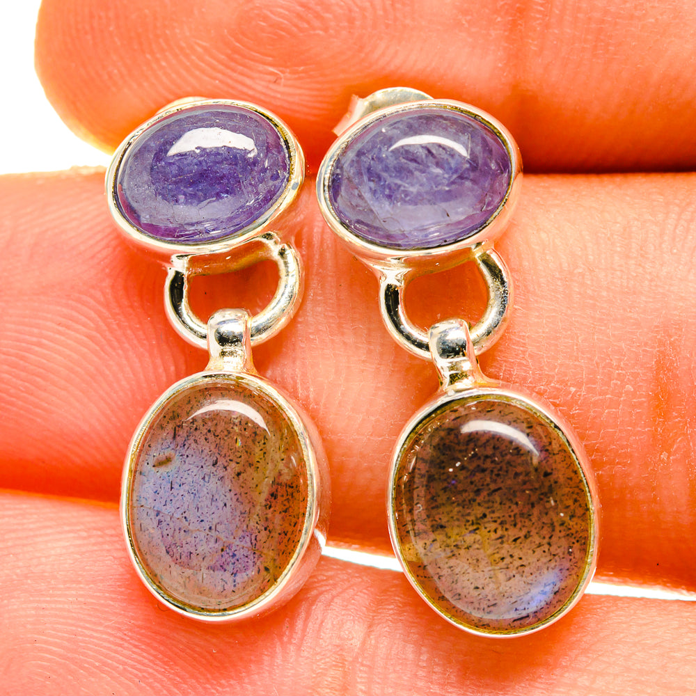 Labradorite Earrings handcrafted by Ana Silver Co - EARR417058