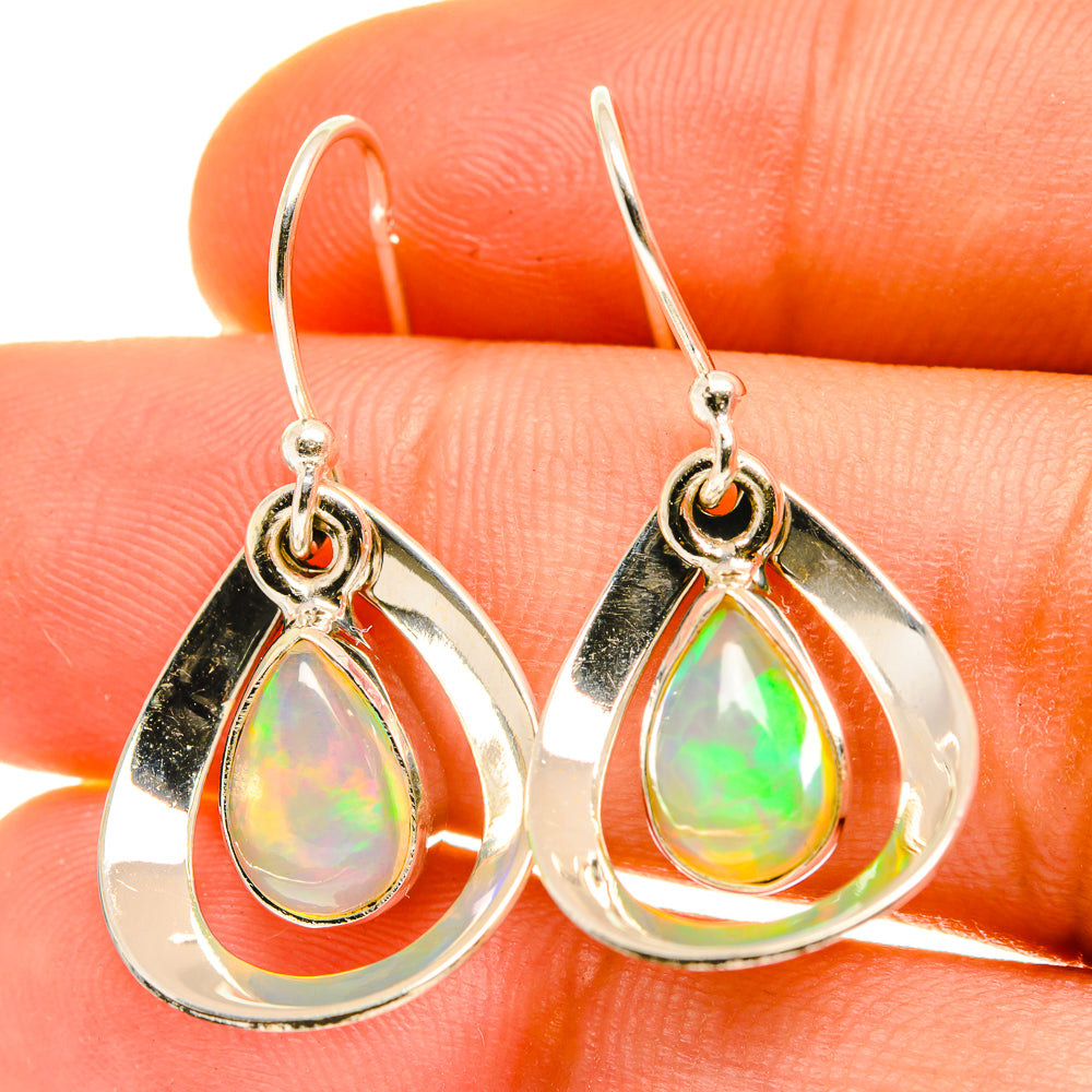 Ethiopian Opal Earrings handcrafted by Ana Silver Co - EARR417059