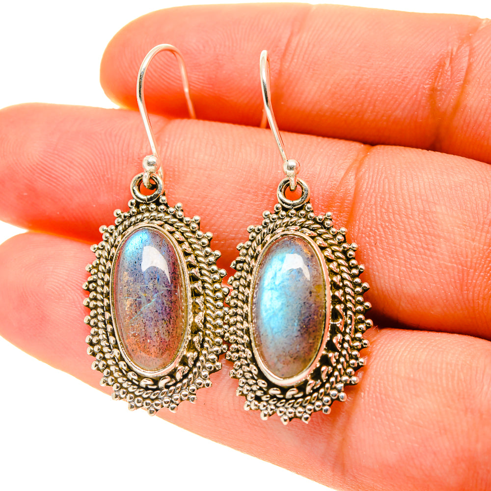 Labradorite Earrings handcrafted by Ana Silver Co - EARR417062
