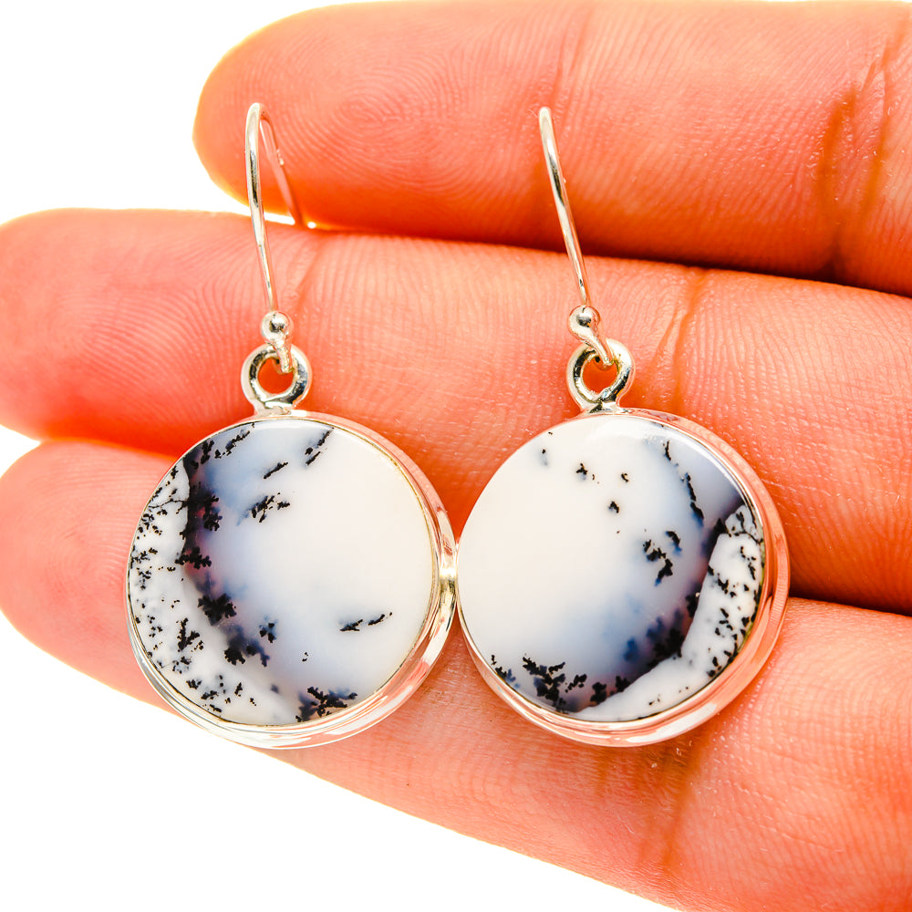 Dendritic Opal Earrings handcrafted by Ana Silver Co - EARR417063