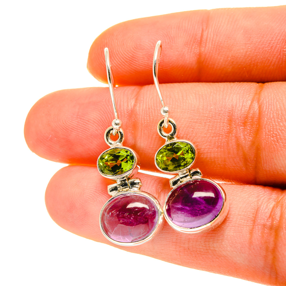 Amethyst Earrings handcrafted by Ana Silver Co - EARR417071