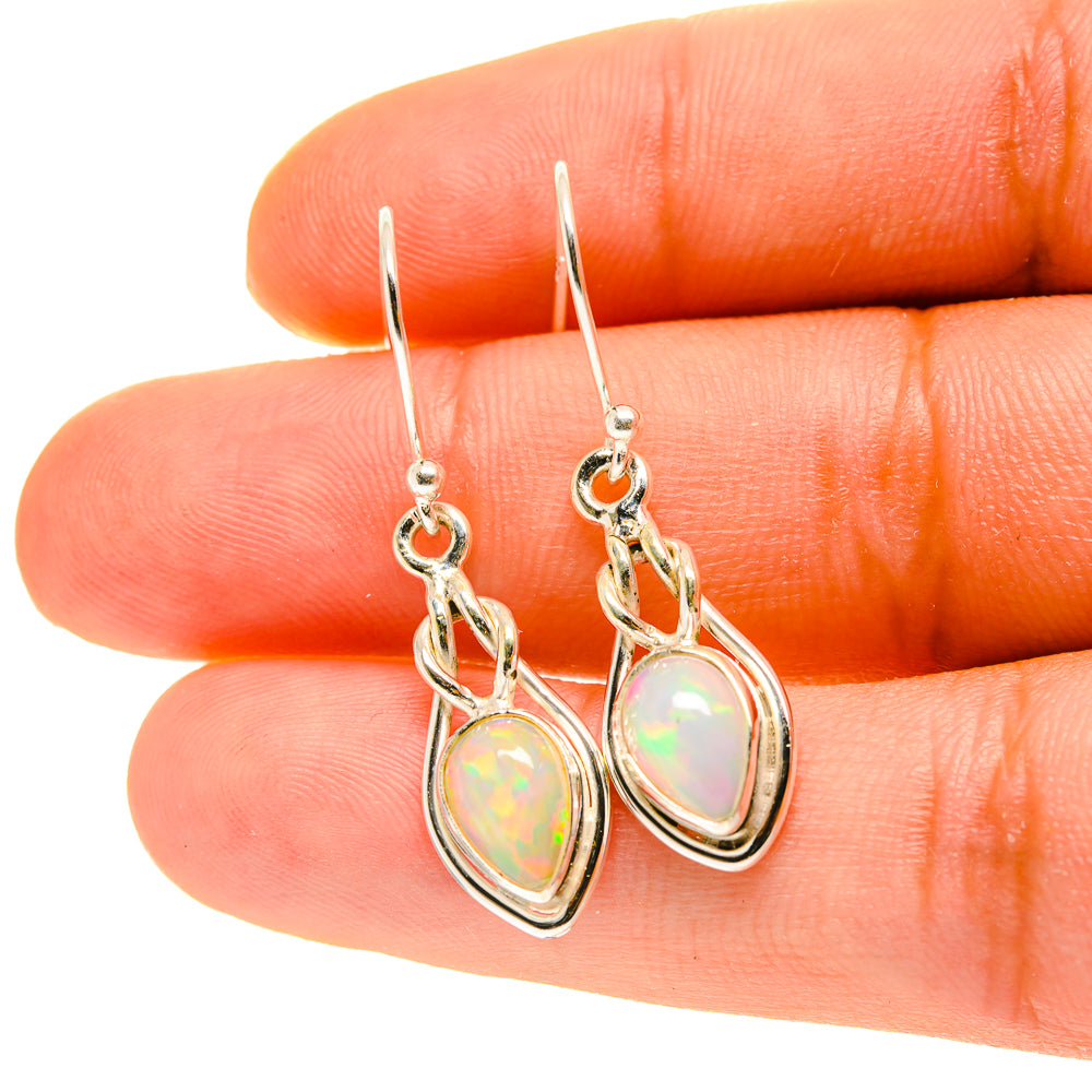 Ethiopian Opal Earrings handcrafted by Ana Silver Co - EARR417074
