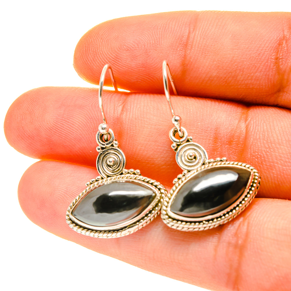 Hematite Earrings handcrafted by Ana Silver Co - EARR417077