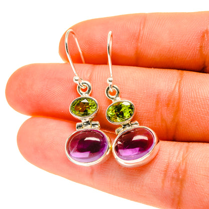 Amethyst Earrings handcrafted by Ana Silver Co - EARR417078