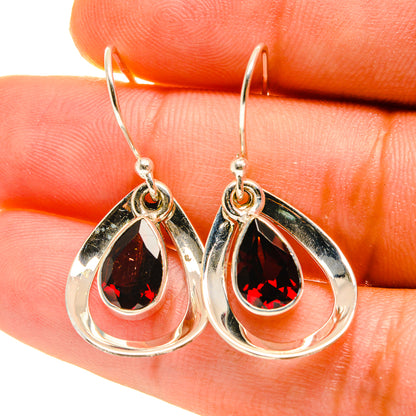 Garnet Earrings handcrafted by Ana Silver Co - EARR417080