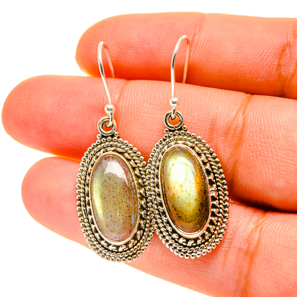 Labradorite Earrings handcrafted by Ana Silver Co - EARR417081
