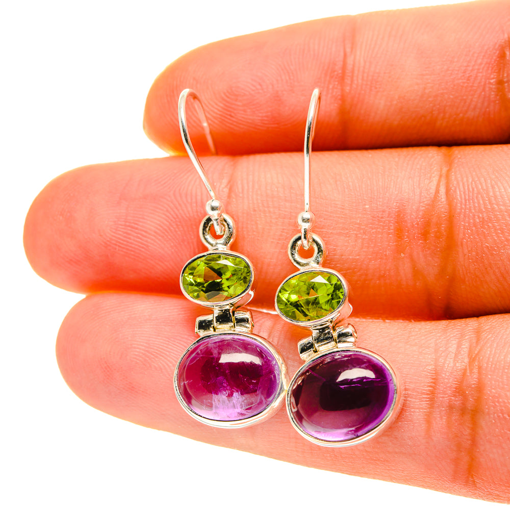 Amethyst Earrings handcrafted by Ana Silver Co - EARR417083